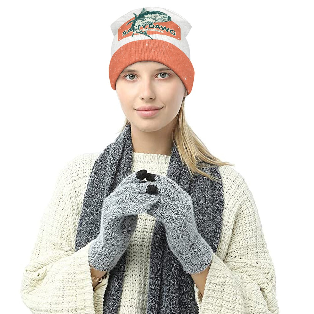 Full printed knitted hat