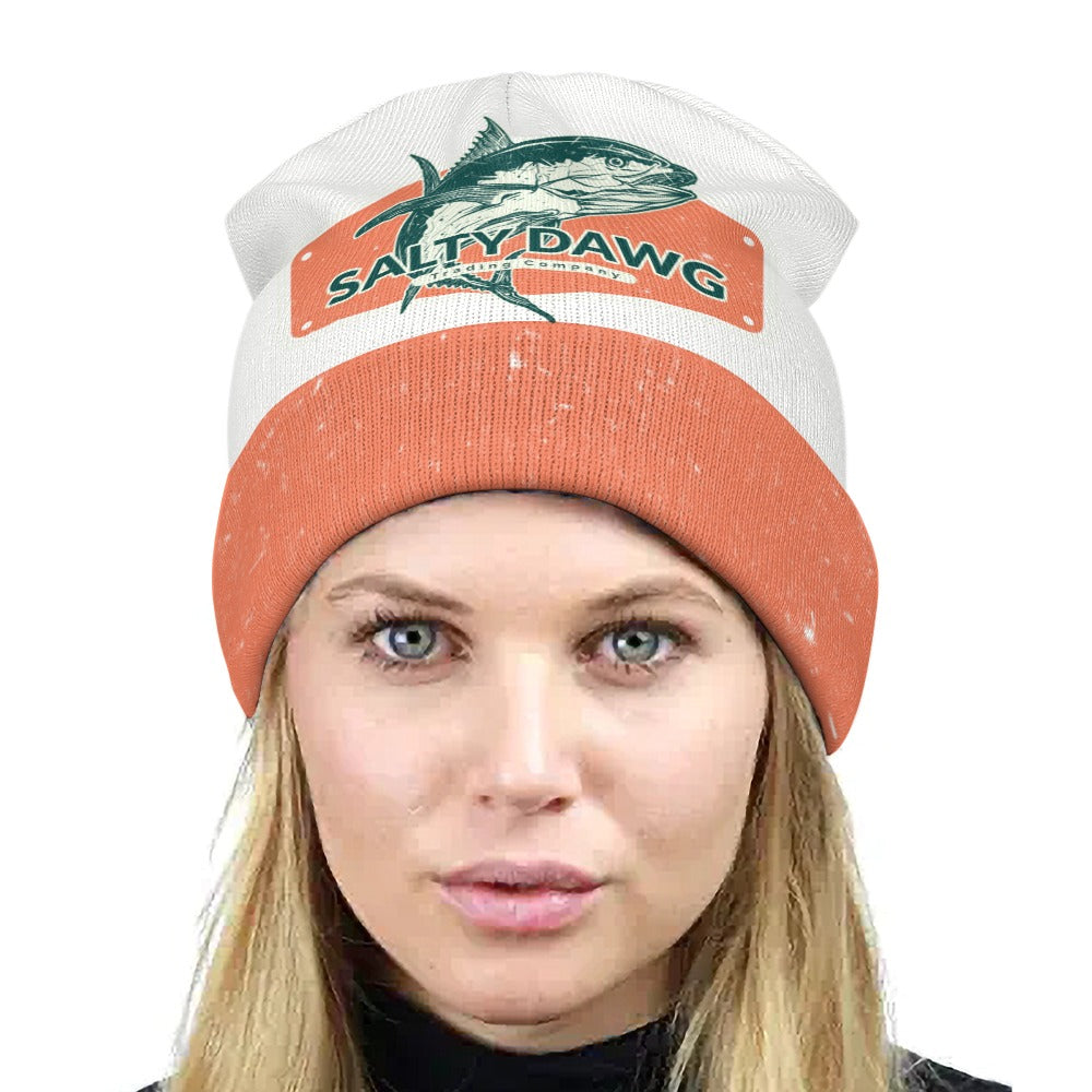 Full printed knitted hat