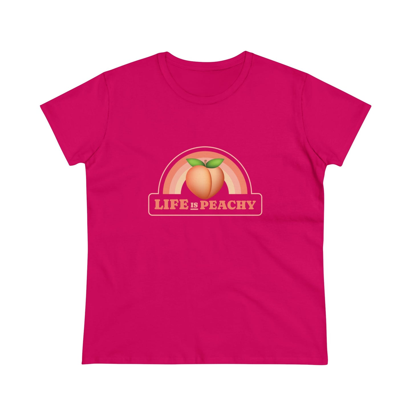 Life Is Peachy Semi-Fitted Tee